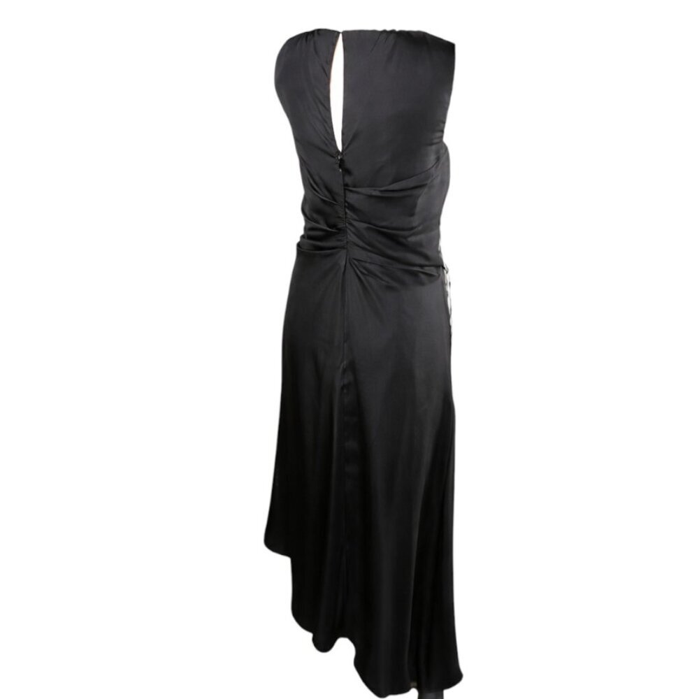 Monse Asymmetrical Black White Hounds Tooth Style Sleeveless Dress, Size Small - Picture 6 of 9